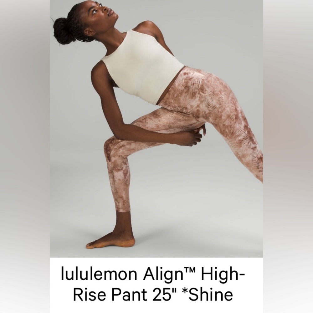 NWT lululemon Align™ High-Rise Pant 25" *Shine